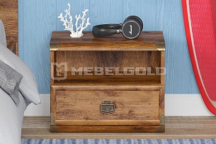 Тумба прикроватная Индиана JKOM1S дуб саттер