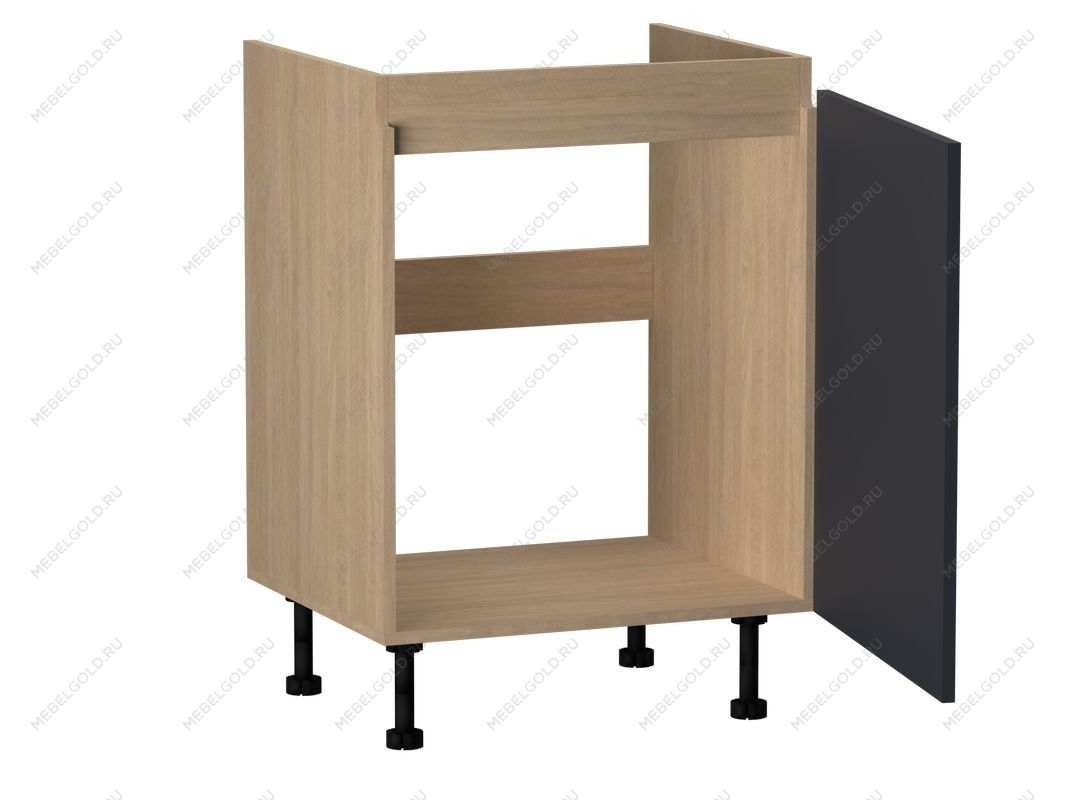 Стол под мойку СМ-60, Женева (600*520*870) Дуб Палермо/Синий матовый, 22510 | изображение 1