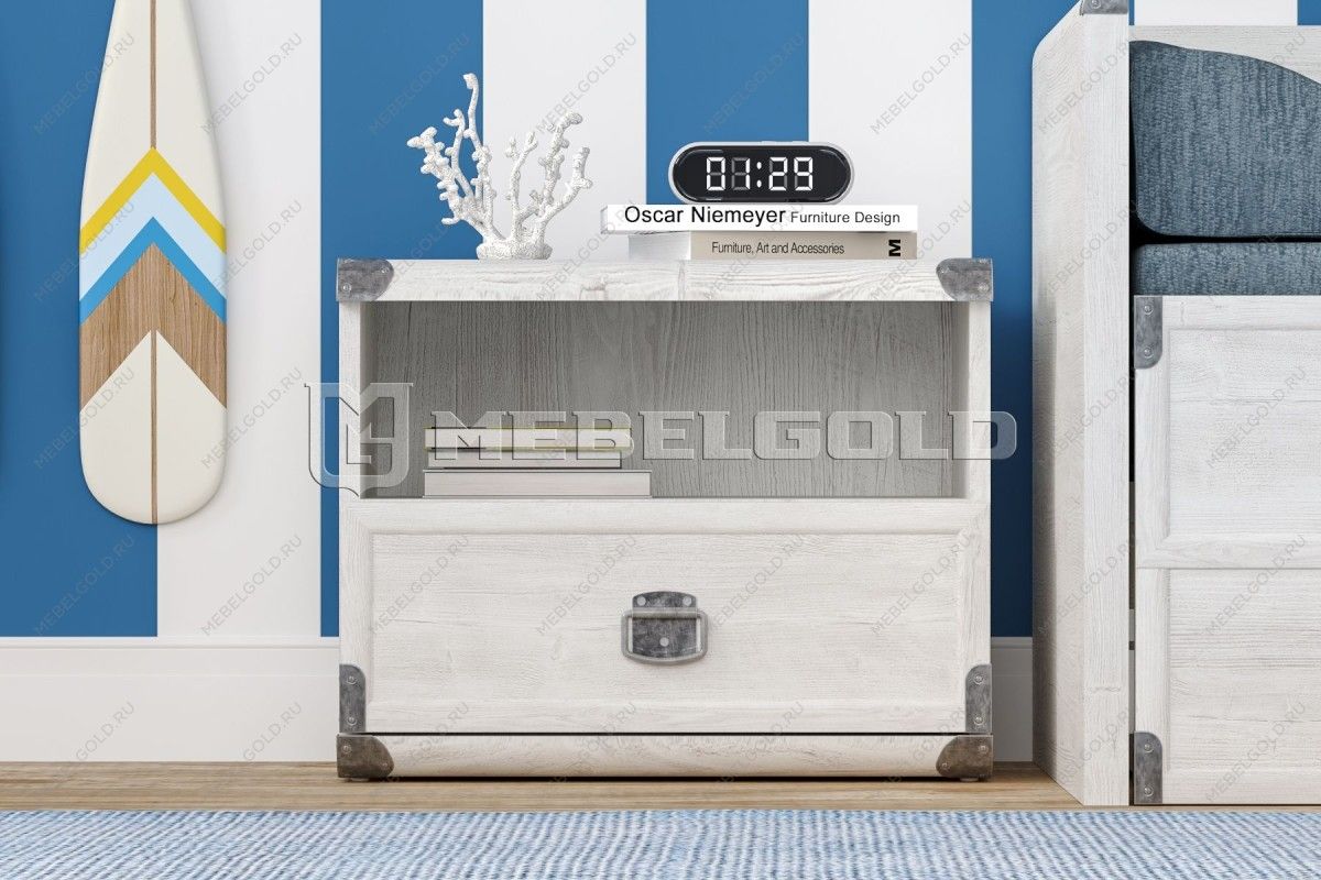 Тумба прикроватная Индиана JKOM1S сосна каньон | изображение 1