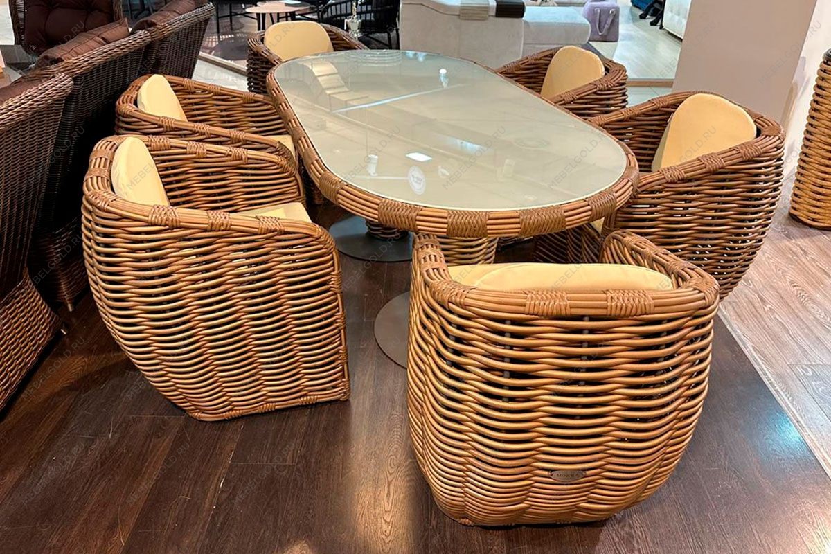 Комплект плетеной мебели МОККА MAJORCA, капучино | изображение 3