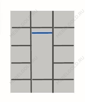 Шкаф Мокко 3-дверный с зеркалом бежевый | изображение 2