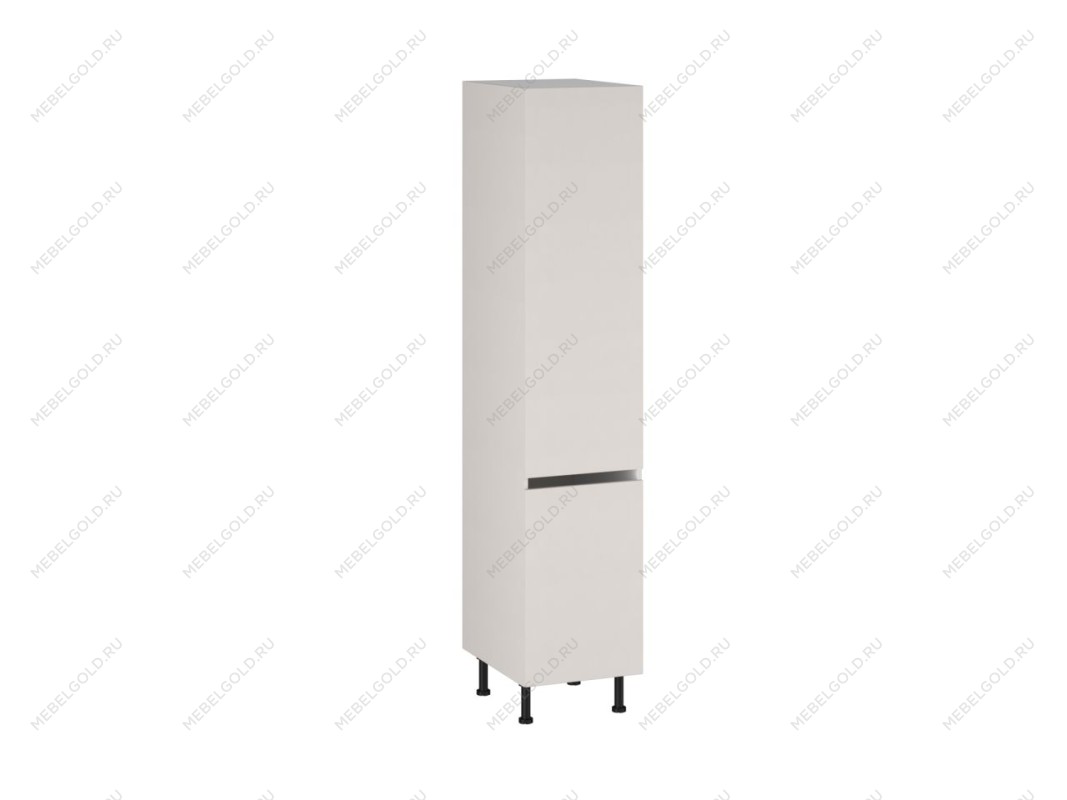 Шкаф-пенал ПГ-45 бока МДФ, Виста (450*586*2216) Экокожа Белый, 26269