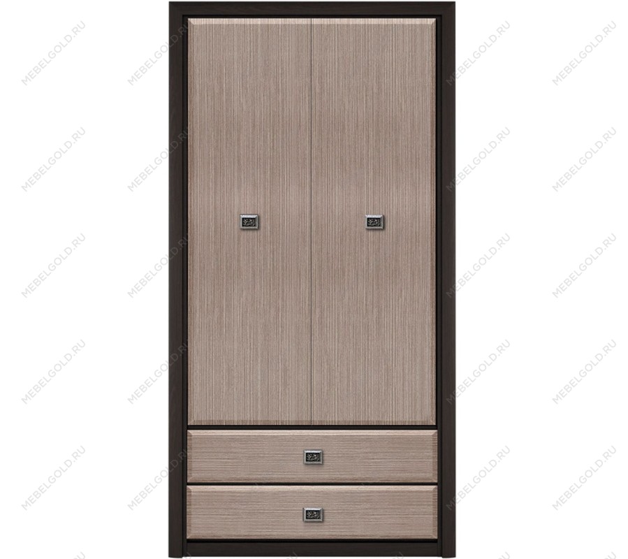 Шкаф платяной Коен SZF 2D2S Венге/Штрокс (NEW)