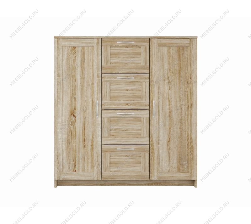 БРИМНЭС / СИРИУС тумба ИКЕА / IKEA 2 двери и 4 ящика 117х123 сонома | изображение 1