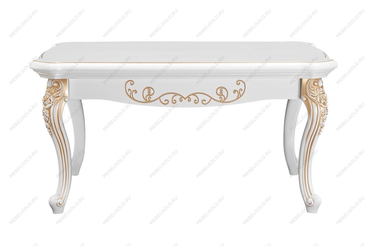 Столик прямоугольный Натали белый глянец | изображение 1