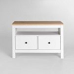 САГА тумба 2 ящика белая/ясень | изображение 2