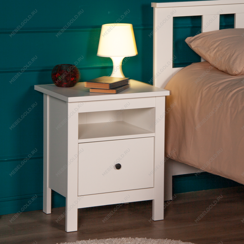 САГА тумба прикроватная белая | изображение 5