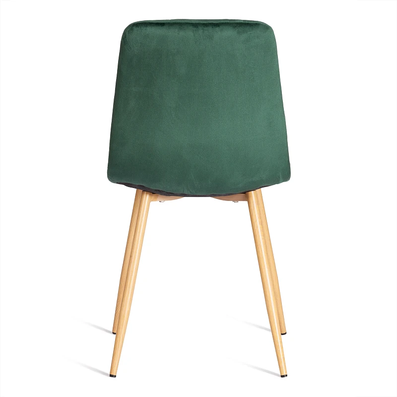 Стул CHILLY (mod. 7094-1), вельвет/металл, 44,5х52,5х86 см, dark green (темно-зеленый) HLR57 / натуральный | изображение 3