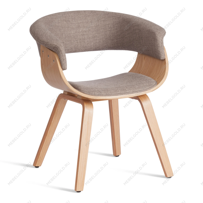 Стул VIMTA (mod.8021), дерево / ткань, 69х56х77 см, натуральный/бежевый, Aimcasa 5