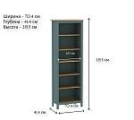 САГА стеллаж 70 темно-бирюзовый/ясень | изображение 3