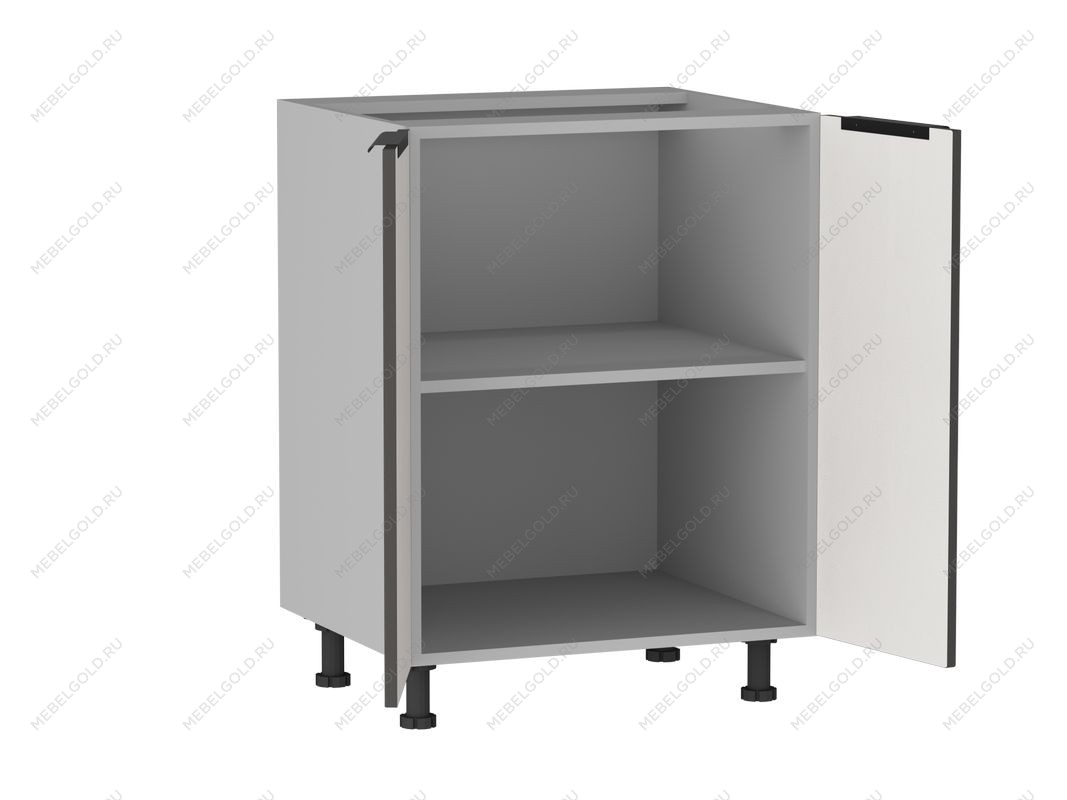 Стол 2-х дверный С-60, Ватель (600*523*820) Экокожа Серый, 23306 | изображение 1