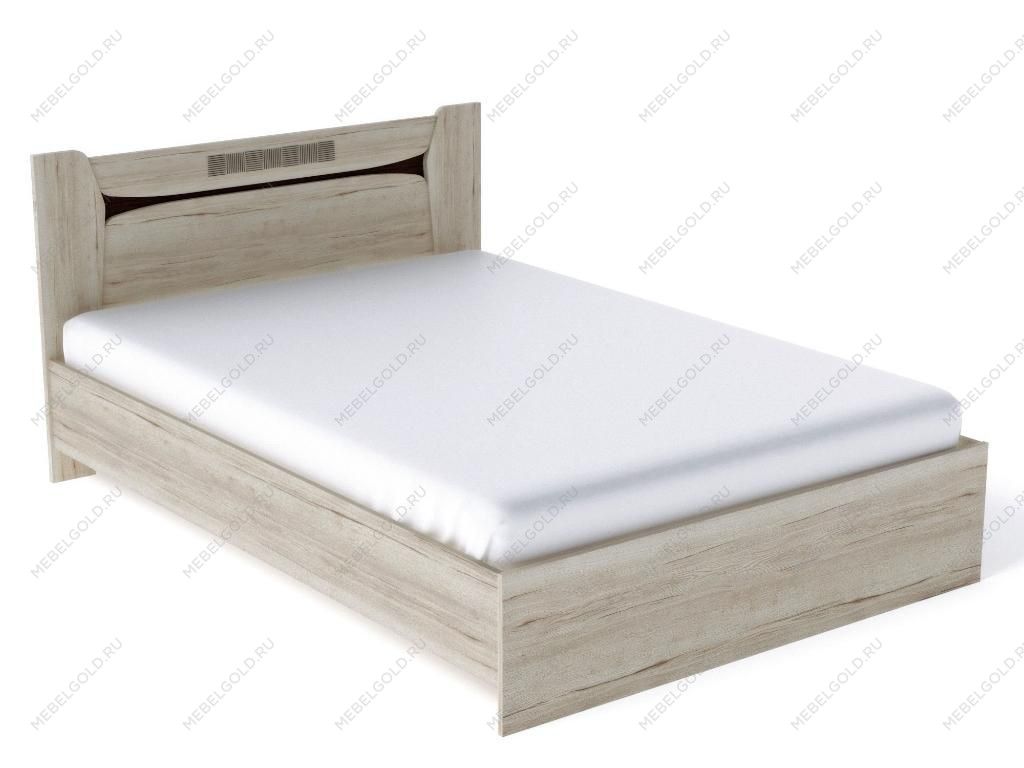 Кровать 1400 с подъемным механизмом, Мале (1458*2069*905) Дуб галифакс белый | изображение 1