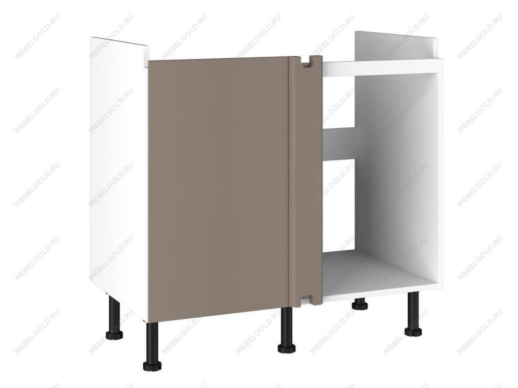 Стол под мойку угловой СМУ-100, Виста (900*534*870) Мокко, 25503