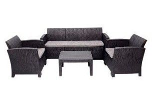 Комплект мебели Arizona Set Max, антрацит (на 5 персон)