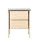 Тумбочка Сканди 2 ящ. (Натуральное дерево/серый ясень) | изображение 3