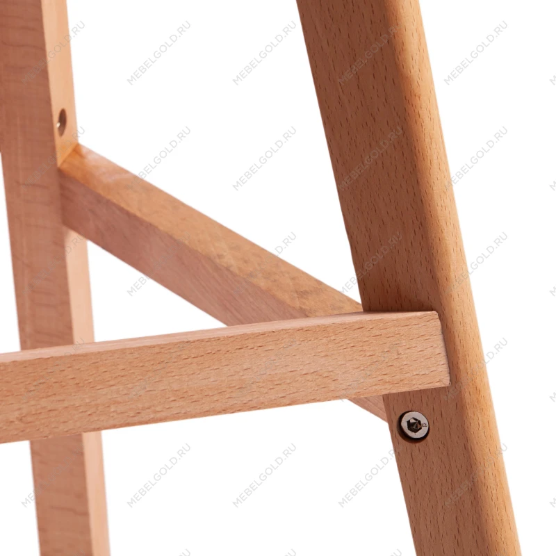 Стул барный TULIP BAR (mod. C1014H-1), пластик/дерево, 42 х 47,5 х 104 см, Black (Черный) 3010/ натуральный | изображение 8