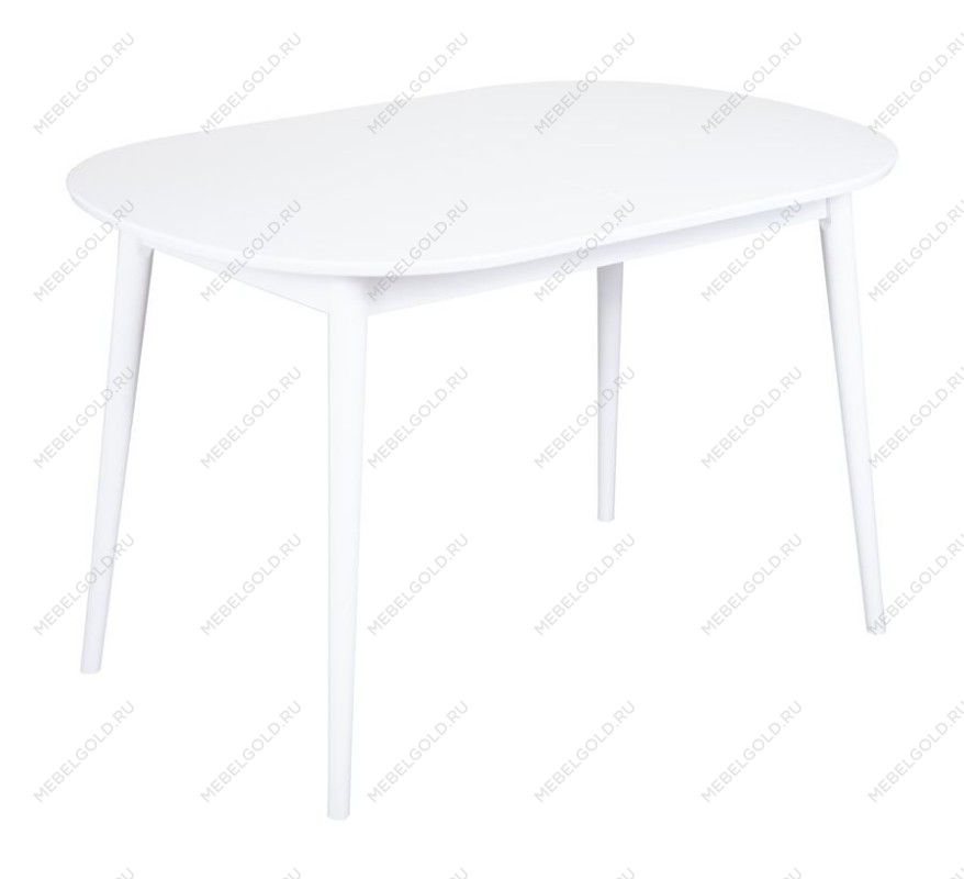 Стол овальный Алиса-1200 (белый/белый) раздвижной | изображение 1