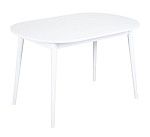 Стол овальный Алиса-1200 (белый/белый) раздвижной | изображение 1