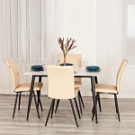 Стул обеденный Monte Carlo, TREND, экокожа, бежевая, 49х51х93 см | изображение 10