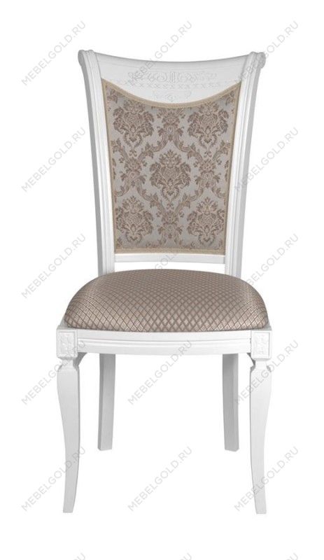 Стул Милорд №11 (Белый/ткань Vatican latte/ Vatican latte com) | изображение 1