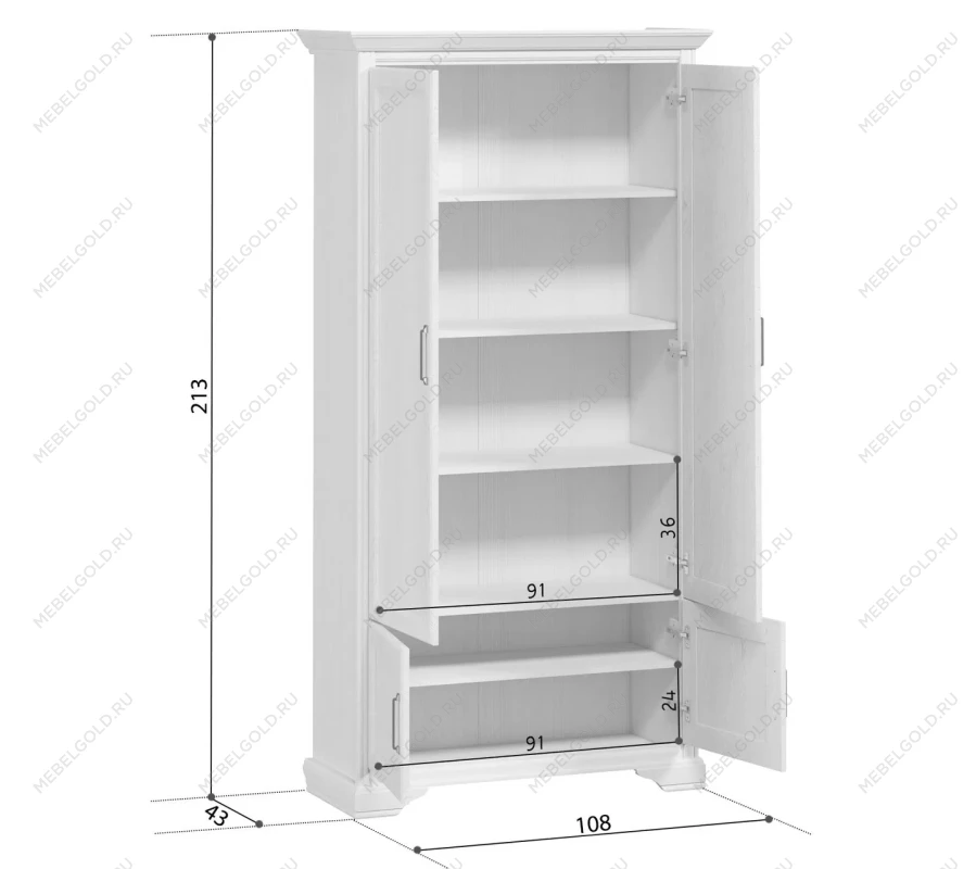 Шкаф Стилиус REG4D (Орех донской) | изображение 1