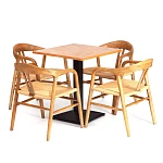 Стул VALI, дерево вяз/бечевка, Груша (№3), 50х46х77 см | изображение 8