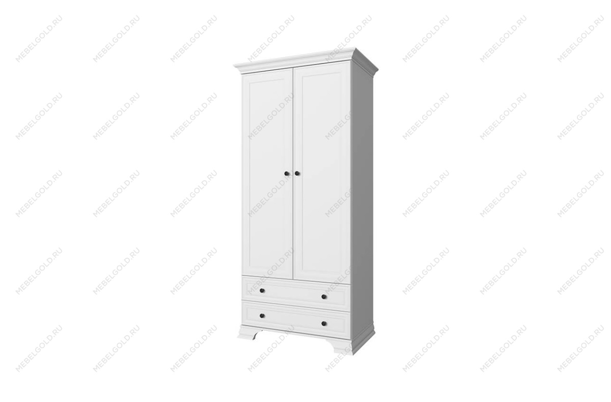 Шкаф 2-створчатый Тиффани 2DG2S белый