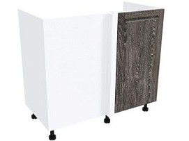 Стол под мойку угловой СМУ-100 п, Грей (900*470*820) Шале Серебро, 21451