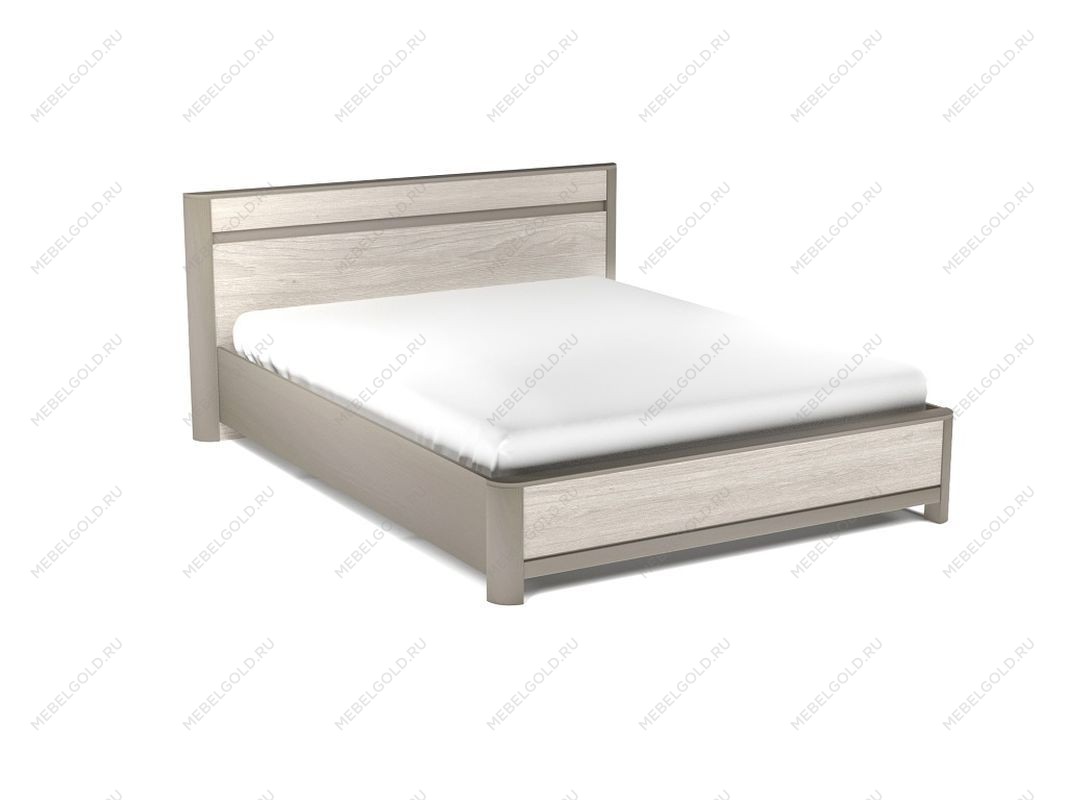 Кровать (каркас) 1600, Лацио (1800*2164*900) Серый камень, 11014