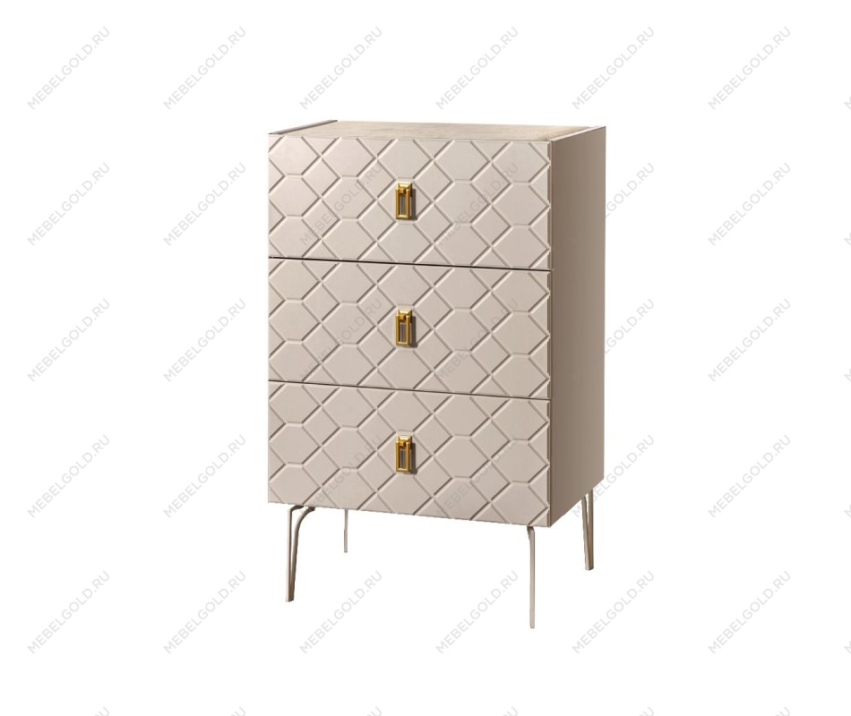 Комод Bogemia Farfalle (Ваниль) (Novabuk/Золото) БМКМ-1(Fa)