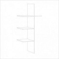 м. Марьина Роща - Полки со штангой Натали для 2-ств шкафа