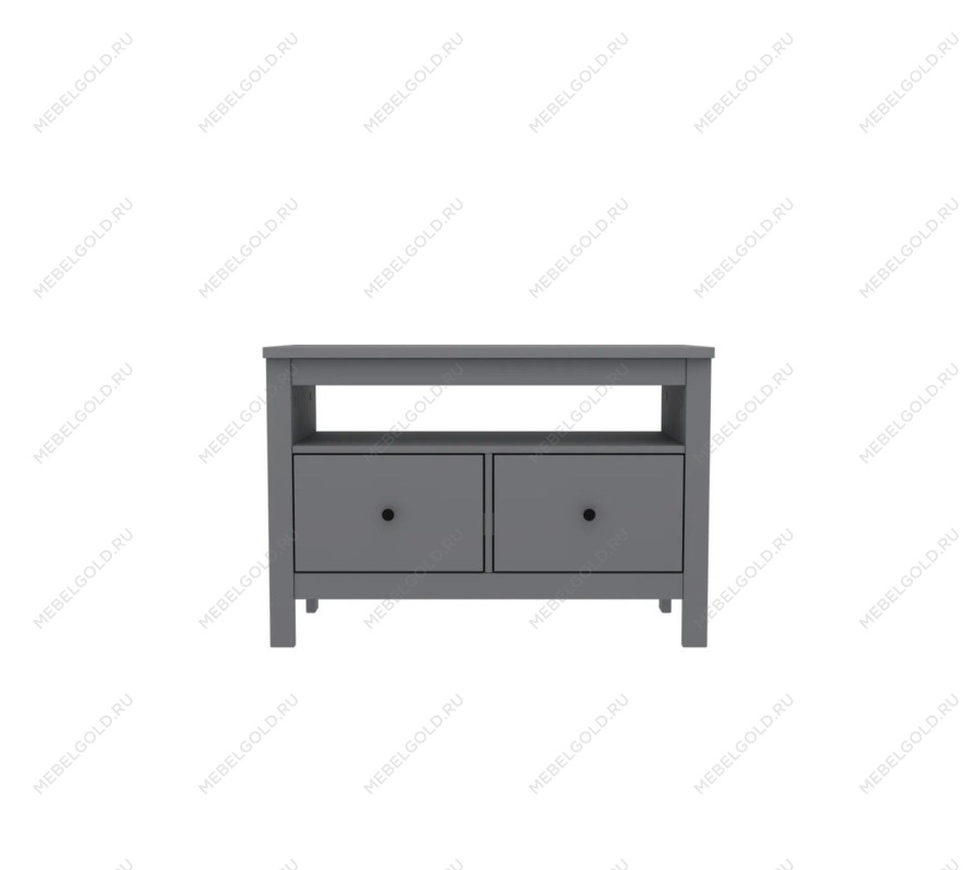 САГА тумба 2 ящика серая | изображение 1