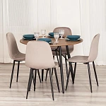 Стул BREEZE (mod. 4724), Велюр/металл, 44 х 53 х 87 см, Coffee (кофейный) HLR9 / черный | изображение 11