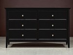 Комод большой 6 ящиков Manhattan (Черный) | изображение 2