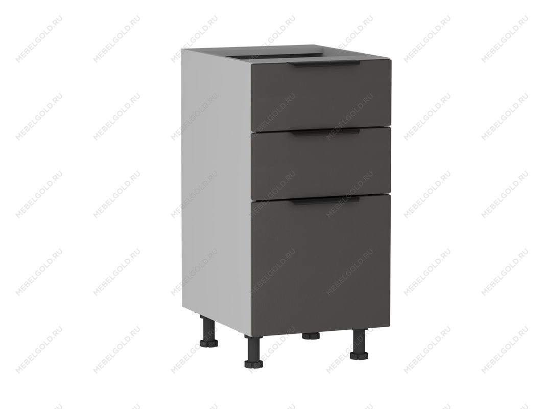 Стол с ящиками СЯ-40 (176/356), Ватель (400*523*820) Экокожа Серый, 23316