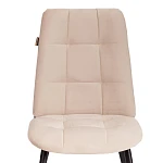 Стул обеденный Asti, велюр, молочный/черный, (Porsche 2) | изображение 5