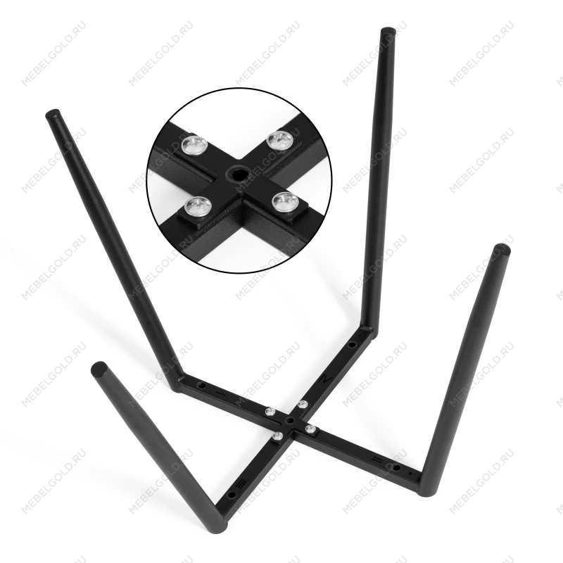 Стул обеденный La Rousse (2 шт. в упаковке), NEW, ткань рогожка, тёмно-серый, F68, 45х55х93 см | изображение 10