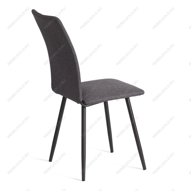 Стул обеденный La Rousse (2 шт. в упаковке), NEW, ткань рогожка, тёмно-серый, F68, 45х55х93 см | изображение 2
