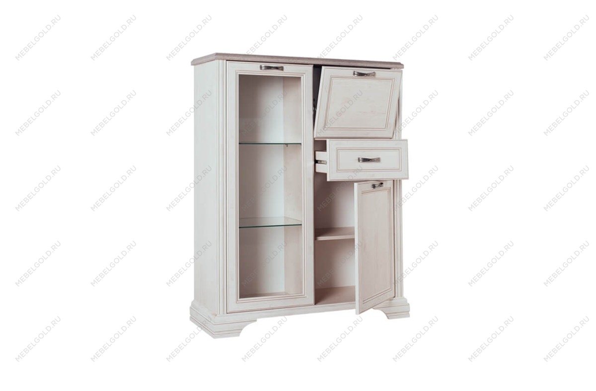 Шкаф с витриной Монако 1V2D1S | изображение 1