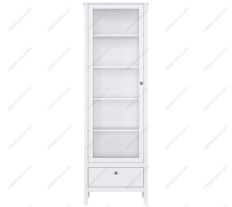 Шкаф-витрина Ева (Хельга) REG1W1S/65 белый