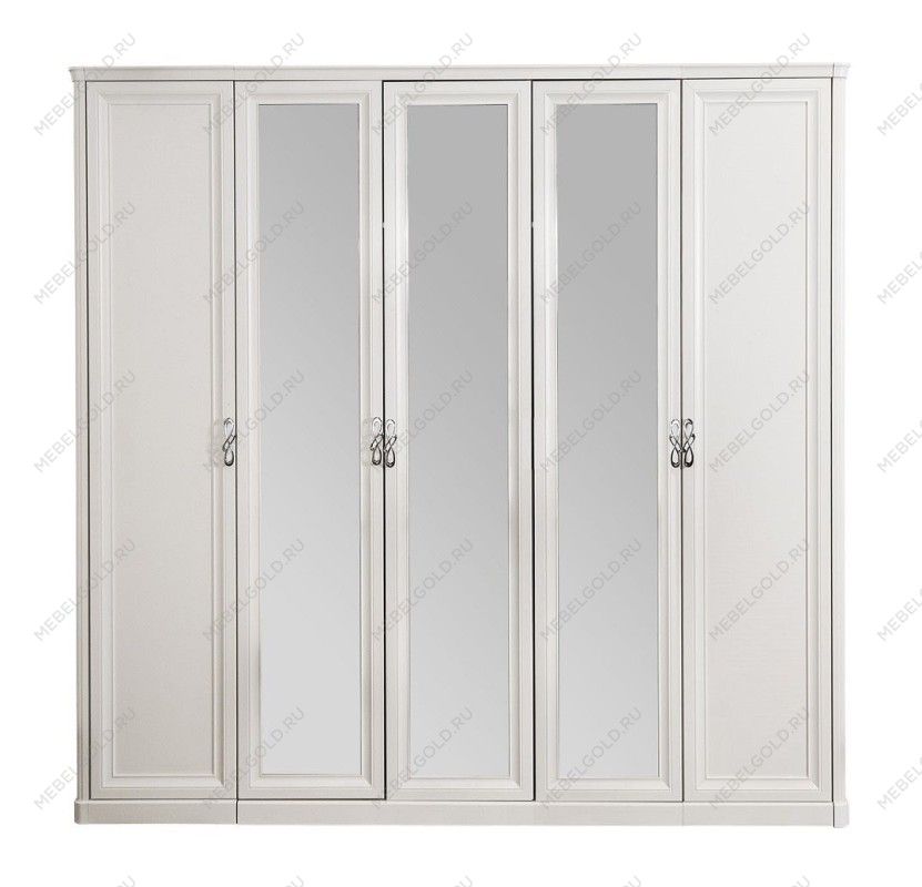 Шкаф Мишель 5-дверный белый матовый | изображение 1