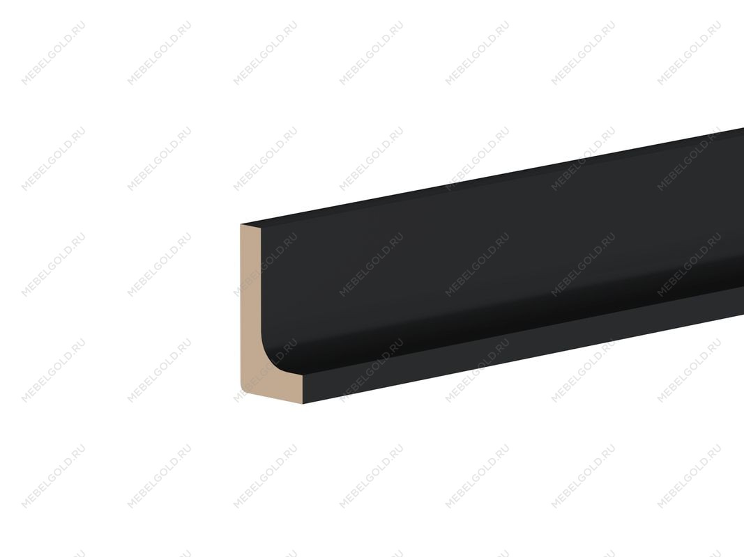 Профиль-ручка Р-3 , Сити (1350*30*58) Черный, 20853 | изображение 1