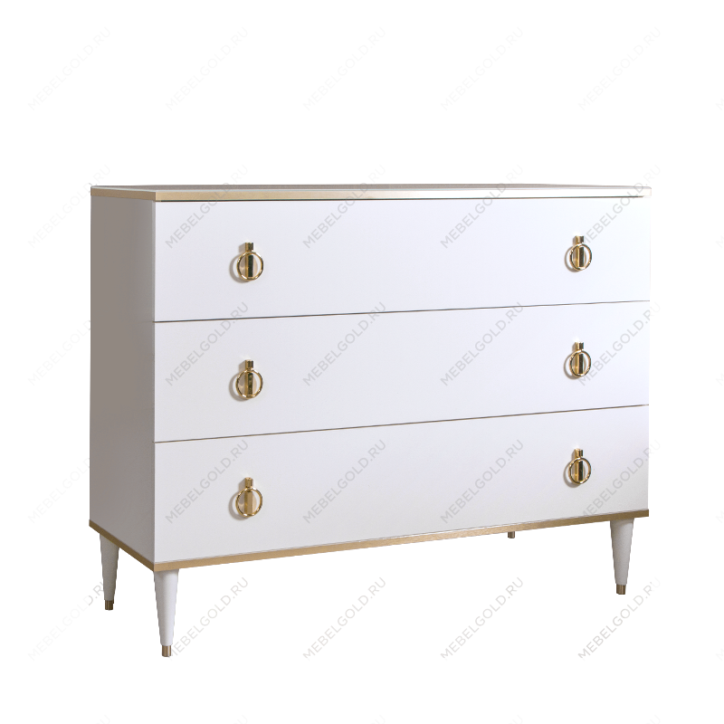 Комод Римини (Белый/Золото) РМКМ-1