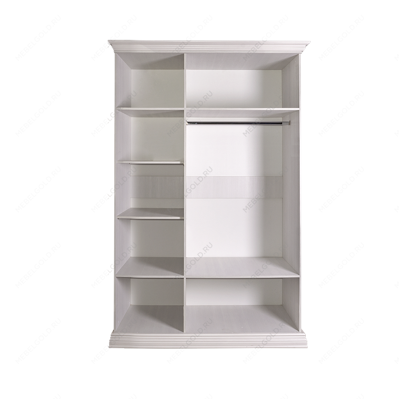 Шкаф 3-х дв. для платья и белья (без зеркал) Амели дуб АМШ2/3 | изображение 1