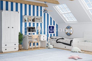 Кровать Индиана JLOZ1S/90 сосна каньон