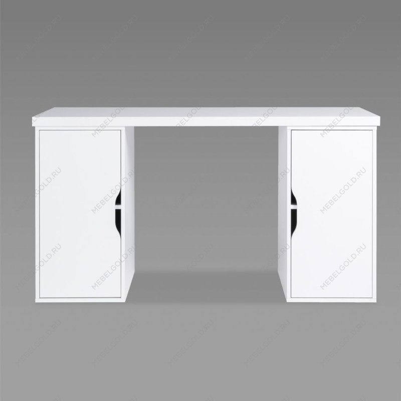ИНГАР 2/ДВ/ДВ стол письменный 140x75x55, белый | изображение 1