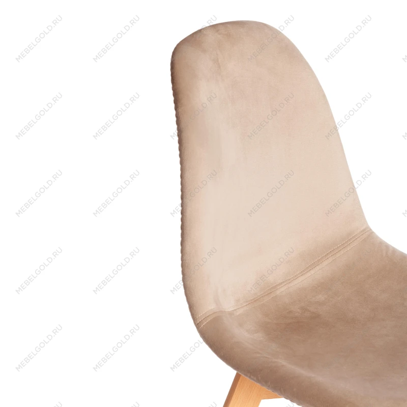 Стул CINDY SOFT (mod. C1021F1-1), велюр/дерево бук, 55 х 48 х 83 см, коричневый HLR12 / натуральный | изображение 7