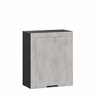 Шкаф кухонный 600 Джамис (Чёрный/Белый камень)