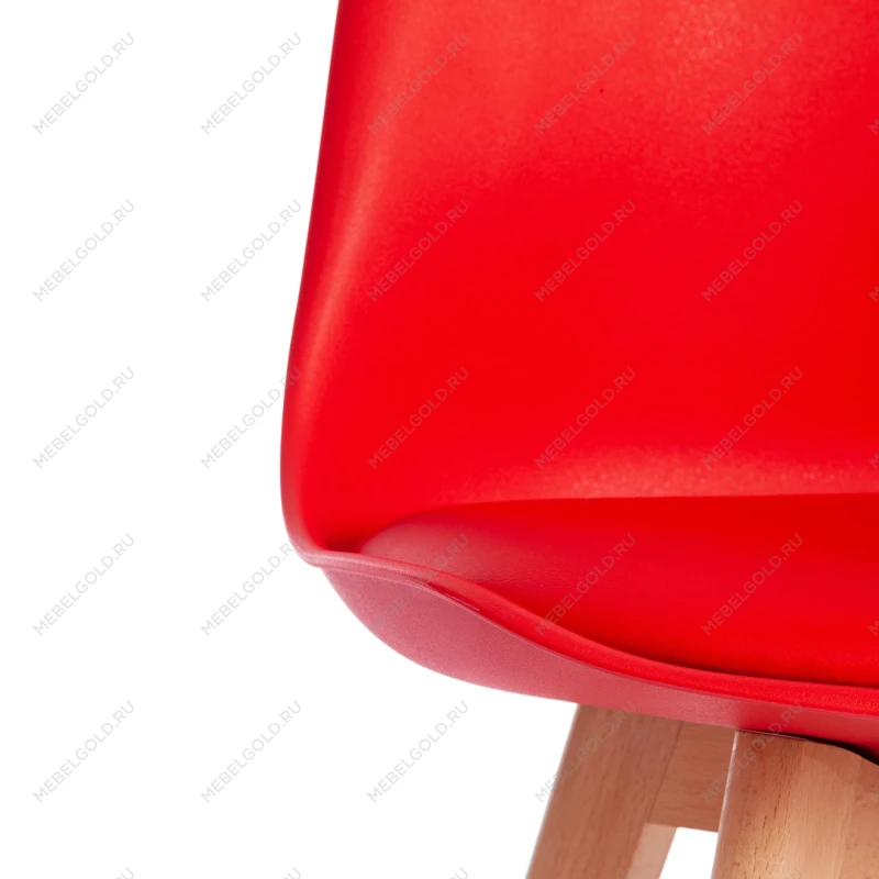 Стул TULIP (mod. 73)/1 шт. в упаковке, дерево/пластик/ПУ, 48.5*52.5*83cм, красный | изображение 8