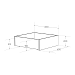 ОРИОН ящик под кровать выкатной ИКЕА / IKEA 60 сонома | изображение 1